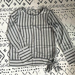 Pleione Striped Flowy Top